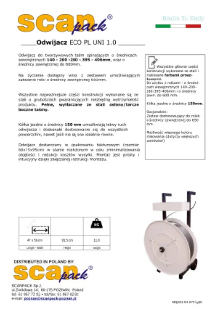 Pobierz folder Odwijacz ECO PL UNI